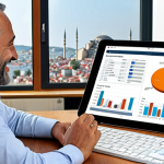 **

A friendly financial advisor sitting across from a Turkish couple at a modern office desk, reviewing personalized investment plans on a tablet. The advisor is explaining charts and graphs with a warm smile, emphasizing a long-term, low-risk investment strategy tailored for retirement in Turkey. The office has a view overlooking a cityscape of Istanbul. Focus on conveying trust and personalized service.

**