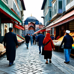 펀드투자상담사와 관련된 금융 상품 사례 - Istanbul Street Scene**

"A vibrant street scene in Istanbul, Turkey during the day. People are walk...
