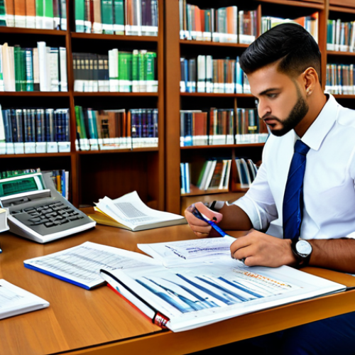 Home 3 펀드투자상담사 자격증 필요성 - Knowledge and Foundations**
"A person studying financial charts and textbooks in a modern library, ...